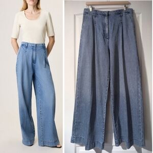 Rag & Bone | Aurora Pleated Trousers In Winwood Blue